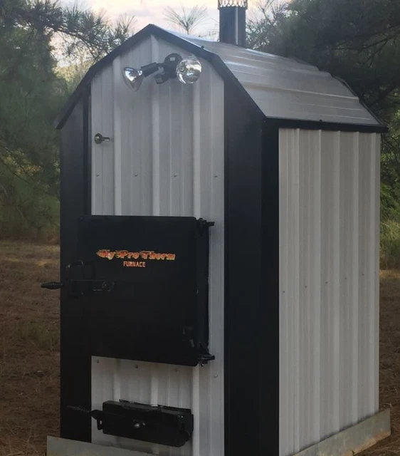 RESIDENTIAL Outdoor COAL Boiler Furnace Outside Forced Air Hydronic w/ASH PAN!