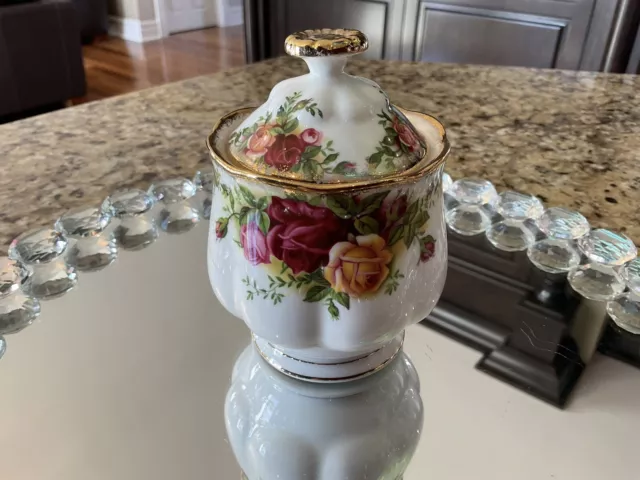 Royal Albert Old Country Roses Marmalade / Jam Jar Made In England