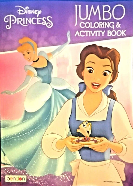 DISNEY PRINCESS JUMBO Coloring & Activity Book POCAHONTAS & CINDERELLA