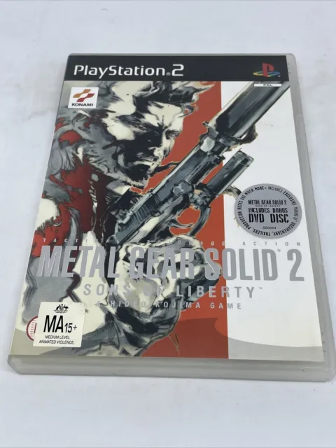 Metal Gear Solid 2 Sons of Liberty - Sony Playstation 2, PS2 - PAL, 2-Discs