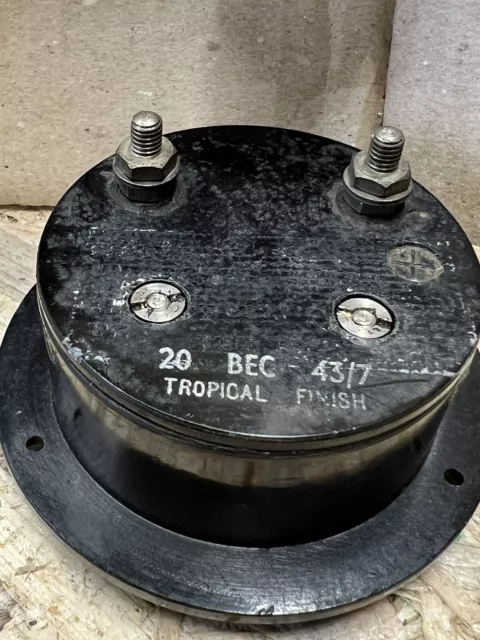 Vintage galvanometer meter / milliamperes Ex War Surplus Depo 0-30 Milliamperes 3