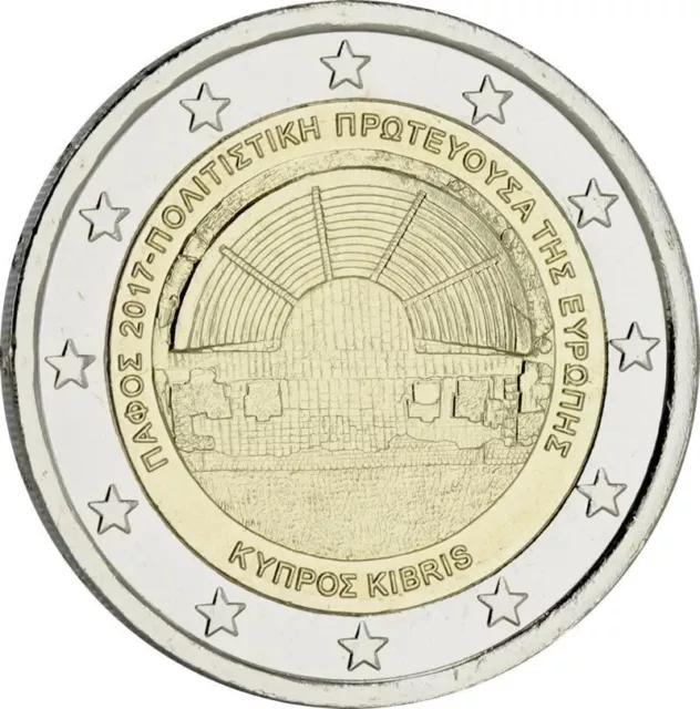 Pièce commémorative neuve de 2 euro ( Chypre 2017 )