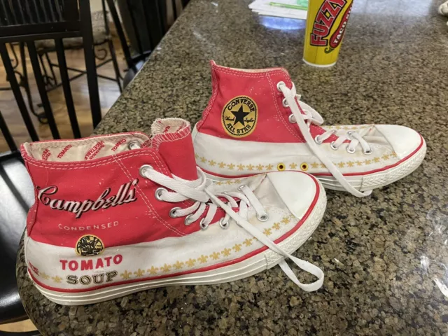 Size 8 - Converse Andy Warhol x Chuck Taylor All Star Hi Campbell's Soup