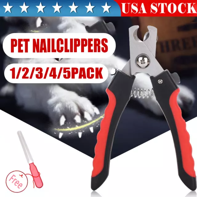 Pet Dog Cat Stainless Steel Professional Nail Toe Trimmer Clipper Grooming Tool