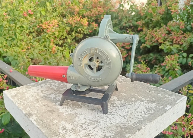 Souffleur De Forge électrique Pour Forgeron - Ventilateur Métallique Vintage, Idéal Pour Four à Charbon, Barbecue Et Feu Extérieur