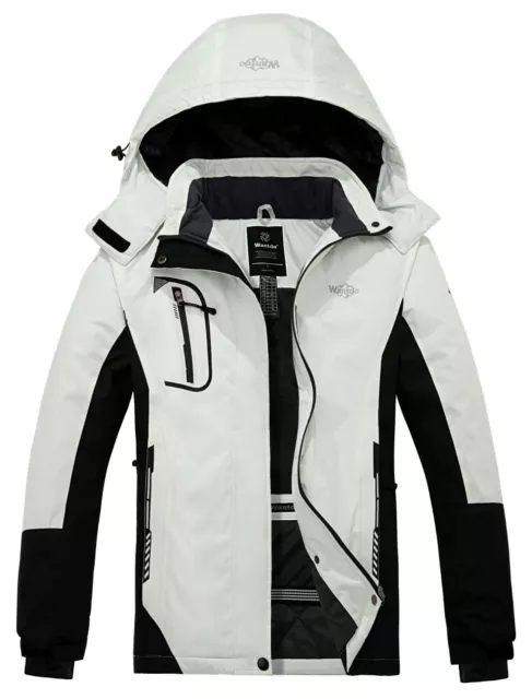Wantdo Women's Waterproof Ski Jacket Windproof Rain Jacket Winter Warm Snow Coat