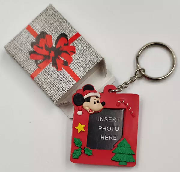 PORTACHIAVI TOPOLINO NATALE portafoto gomma Mickey Mouse Disney photo  holder new EUR 5,00 - PicClick IT