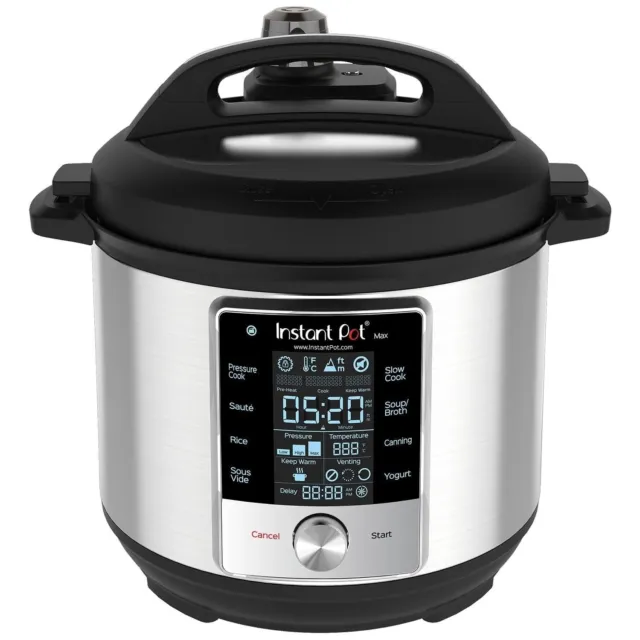 6-Quart Max, 9-in-1 Multi-Use Programmable Electric Pressure Cooker, Slow Cooker