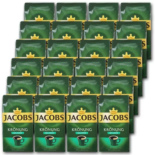 Jacobs Krönung Balance 24 x 500 Gramm gemahlen Preis ist inklusive Kaffeesteuer