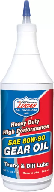 Lucas Heavy Duty Gear Oil 80W-90 Qt 10043