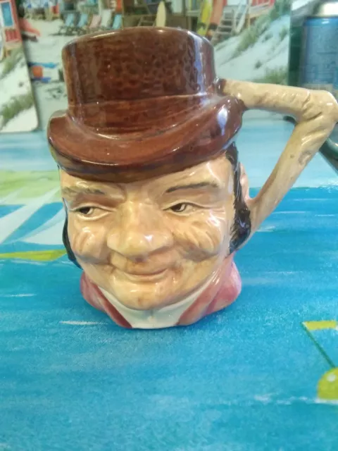 Vintage Cooper Clayton Character Toby Jug "FARMER GILES" By Sterling 11cms High