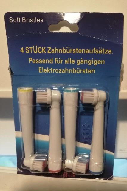 4 Testine di Ricambio per Spazzolino da Denti Elettrico Compatibili