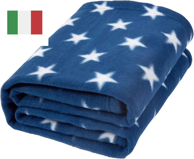 Coperta Calda E Morbida in Pile Di Flanella per Divano per Bambini, Blu Navy - 1
