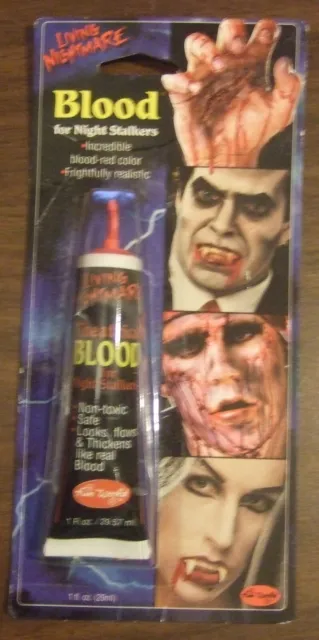 Living Nightmare Blood Make Up Fun World Halloween vampire costume Dracula NOS