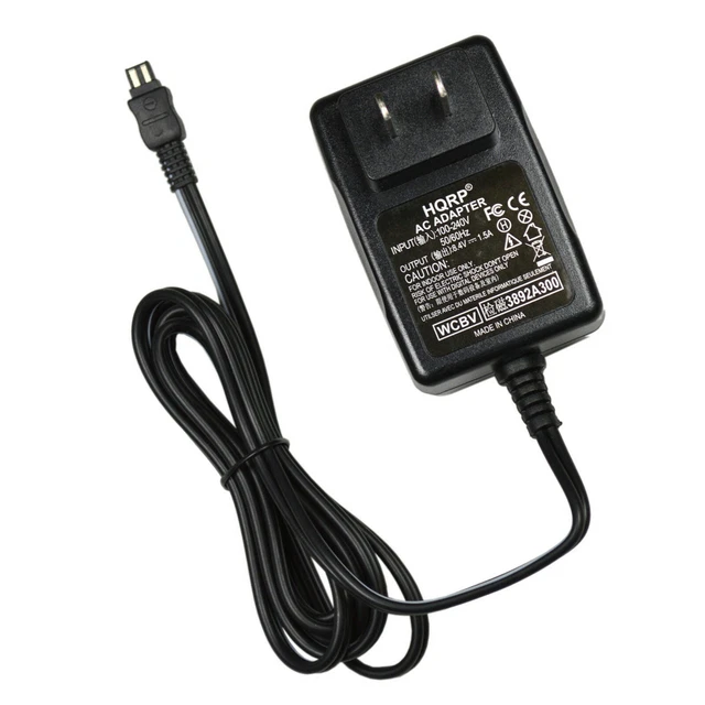 HQRP AC Adapter for Sony Handycam DCR-DVD105 DCR-DVD610 DCR-DVD650 DCR-DVD308