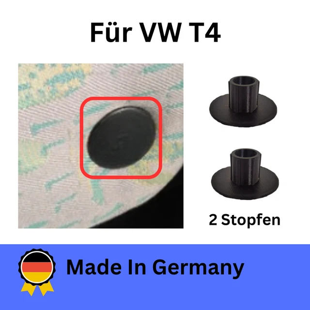 2X ABDECKUNG KAPPE Stopfen für Armlehne VW T4 Vergl.-Nr: 701881979 ...