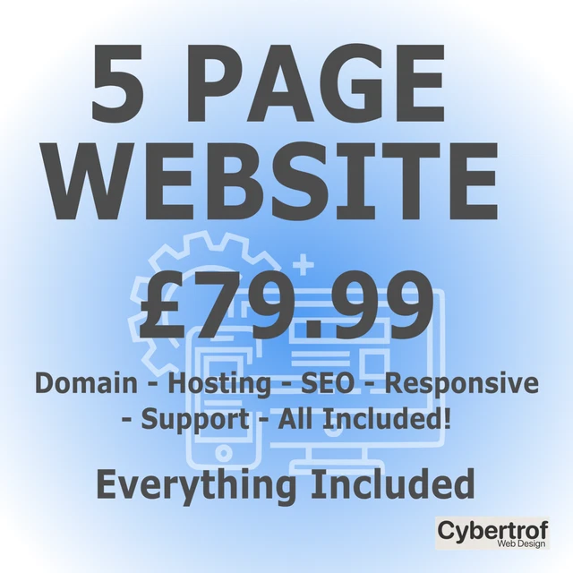 Website Design by Cybertrof - UK Business - Domain & Hosting Included