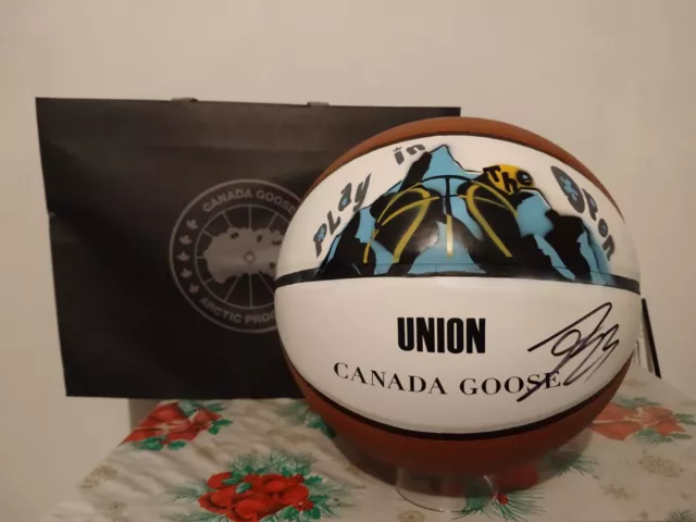 Fred Van Vleet Autographed Basketball Canada Goose Union Play in the Open Signed