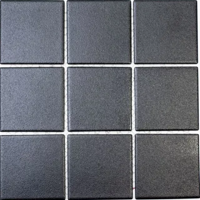 Carrelage pour Sol Anti-dérapant Céramique Anthracite Carreaux de Mosaique