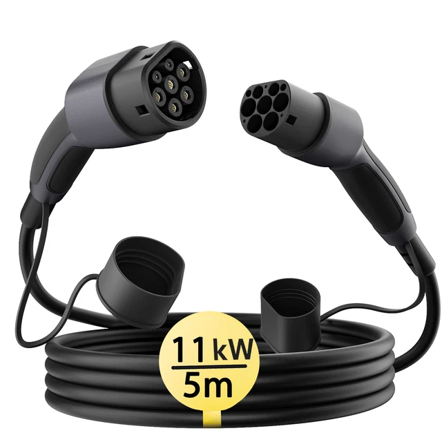 Cavo di ricarica 5 m tipo 2 EV 16 A 11 kW 3 fasi auto elettrica wallbox mode 3 Tesla BMW ZOE