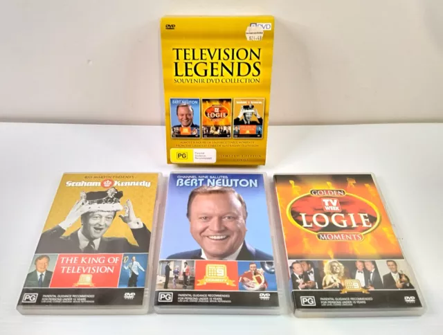 3 x DVD BOX SET Australian Television Legends - Kennedy, Bert Newton, Logies PAL