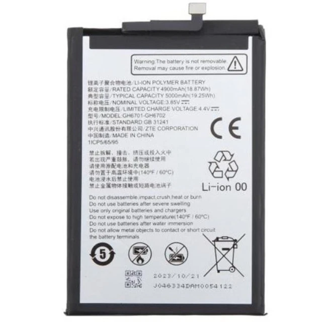 INTERNAL BATTERY GH6701-GH6702 Compatible with ZTE Blade A34 A54