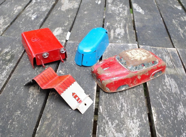 HUKI DE VOLKSWAGEN Coccinelle cabriolet tole friction mecanique 1/32 N+B Defaut EUR 55,00 - FR