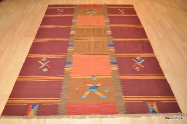 ON SALE SOUTHWESTERN DESING 5' x 7' Top Quality Indian Navajo design Kilim RUG