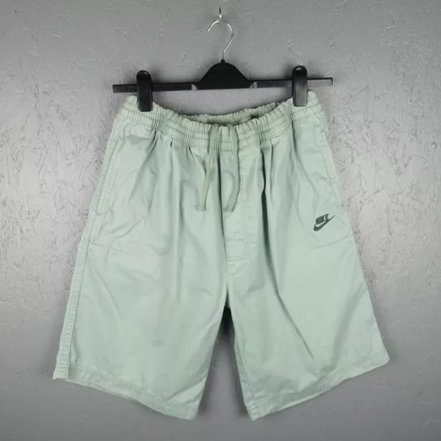 Vintage 90's Nike Cotton Shorts With Pockets Silver Label Size L (N180)