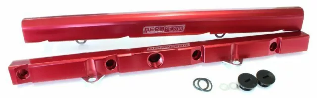 Aeroflow Fuel Rail Kit Red FOR Ford Windsor Efi