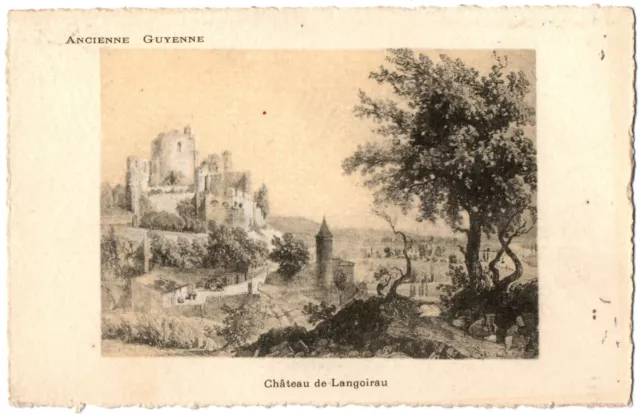 CPA 33 - LANGOIRAN (Gironde) - Château de Langoirau (Ancienne Guyenne)