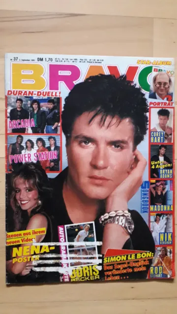 BRAVO Nr.37 vom 5.9.1985 Boris Becker, Arcadia, Power Station, Nena, Otto, Wham!