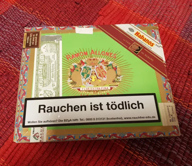 Seltene Zigarrenkiste aus Holz: Habanos/ Ramon Allones - wunderschön!