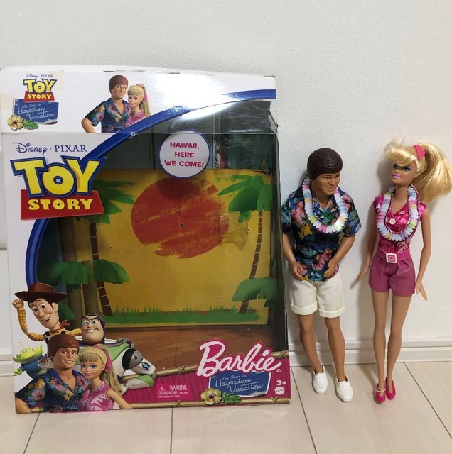 TOY STORY 3 Barbie Ken Hawaiian Vacation Figure Set Character Goods