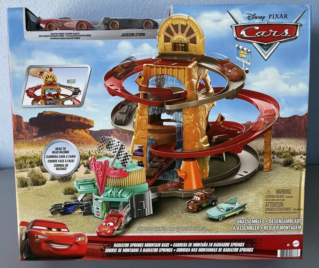 Disney and Pixar’s Cars Radiator Springs Mountain Race Playset with Two Vehicles