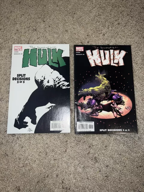 Incredible Hulk #61  and #62 (2ND SERIES) MARVEL Comics 2003 VF+ Split Decisions