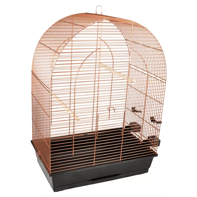 Flamingo Cage pour Oiseaux / Cage à Perruches Klara 3 Cuivre, Neuf