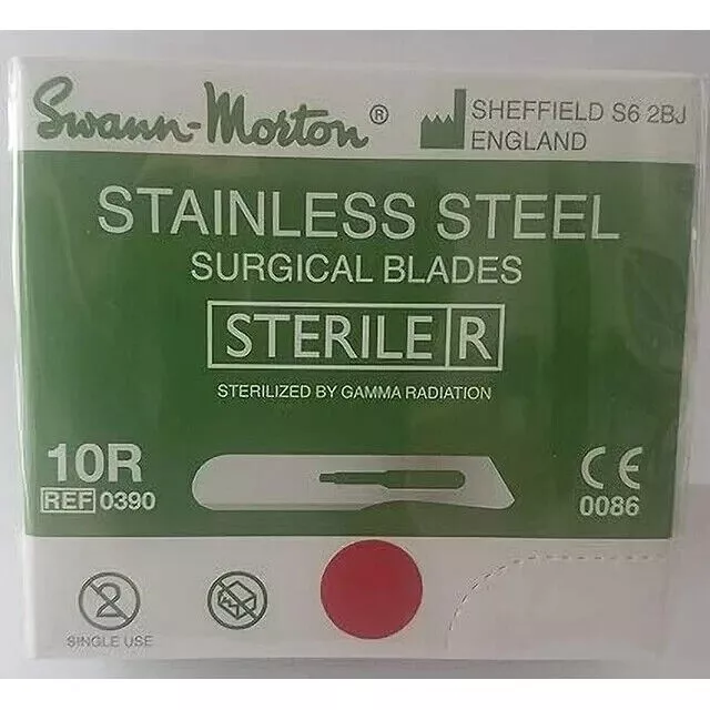 Swann-Morton #10R Sterile Surgical Blades (pack of 100) FREE SHIPPING (BEST SELL