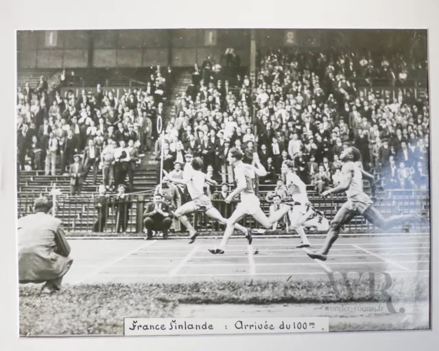 1937 - Grande Photographie de presse Originale 30x40cm - PARIS-SOIR - Athlétisme