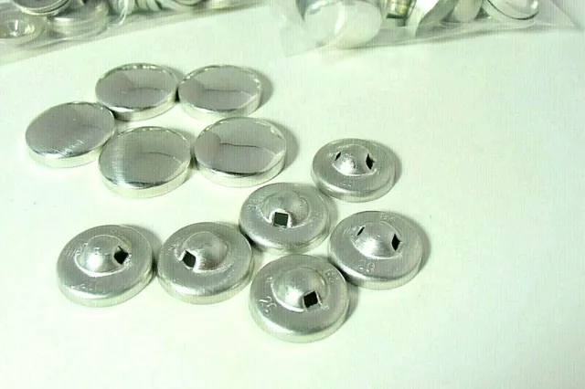 50 Sets Knopfrohlinge zum beziehen, für Maschine, Metall 16 mm