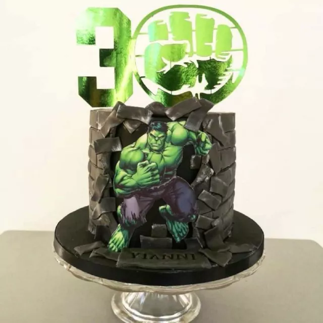 The Incredible Hulk Personalised Cake Topper Decoration