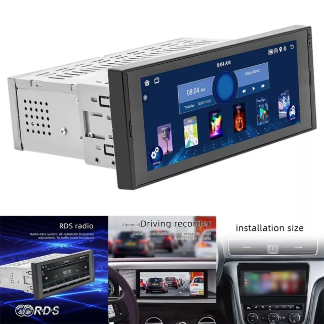 6.8Inch AN 12 1 DIN With Carplay GPS Touch Screen Car Radio HD Screen MP5 Player 3