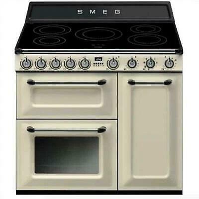 Smeg Tr93Ip Panna Cucina Victoria Piano Cottura Ad Induzione Forno Elettrico