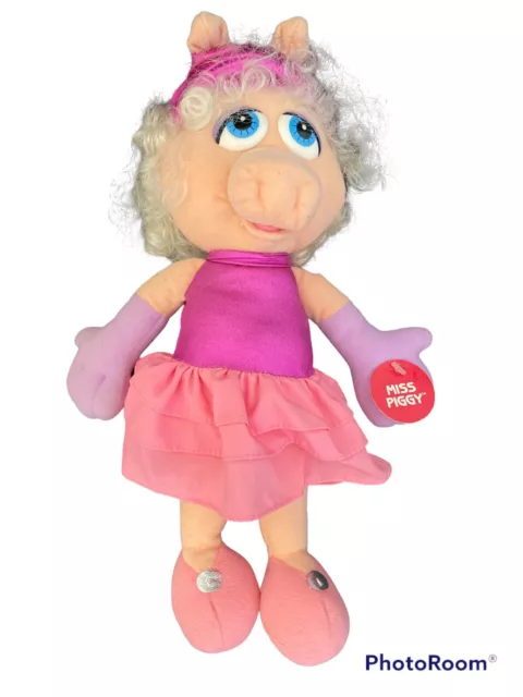 1991 Miss Piggy Doll Muppets Plush Vintage 12 inch With Tags Muppet