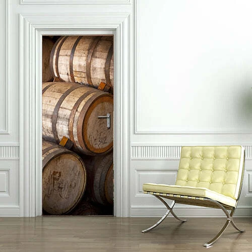 Decorazione adesiva Porta Botti sticker lavabile pvc varie misure