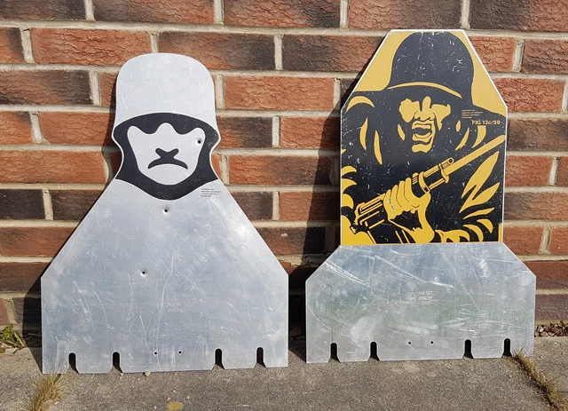 GENUINE MILITARY ALUMINIUM Fig 12c & Fig 14 Huns Head Sniper Target £49