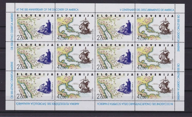 Slowenien 20/21 Bogen postfr./mnh 500 Jahre Amerika 1992 -24516