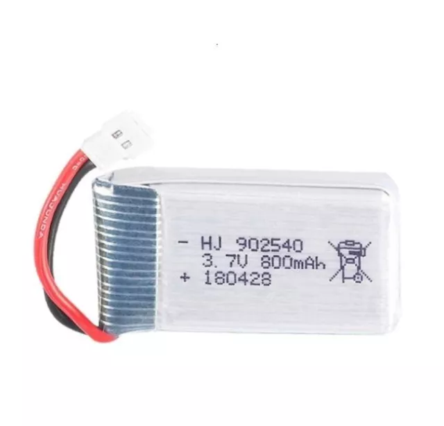 Batterie Lipo 3.7V 800mAh 902540 XH2.54 rechargeable Drone RC Syma X5C X5SC X5SW 3