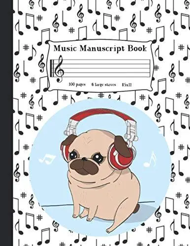 Music Manuscript Book For Kids: Wid..., Press, Mela Mus
