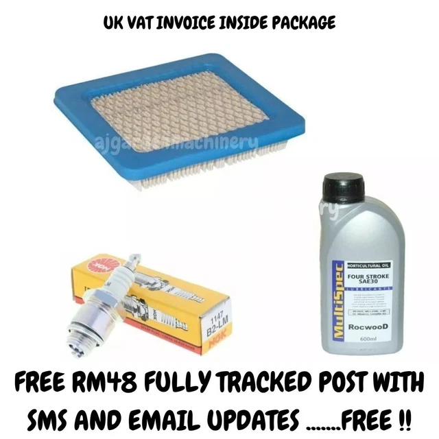 MOUNTFIELD SP53H WITH Honda GCV160 Service Kit inc oil air filter Plug